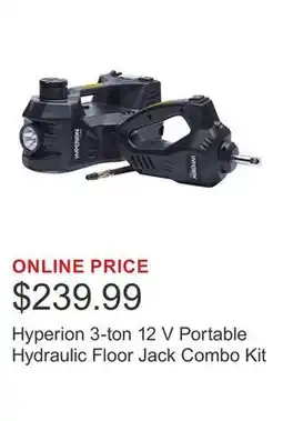 Costco Hyperion 3-ton 12 V Portable Hydraulic Floor Jack Combo Kit offer