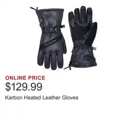 Costco Karbon Heated Leather Gloves offer
