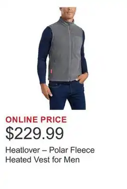 Costco Heatlover – Polar Fleece Heated Vest for Men offer
