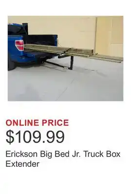 Costco Erickson Big Bed Jr. Truck Box Extender offer