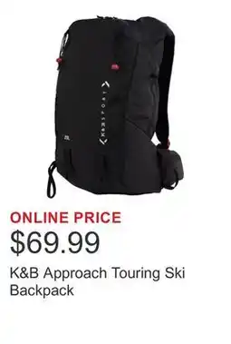 Costco K&B Approach Touring Ski Backpack offer
