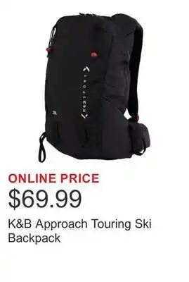Costco K&B Approach Touring Ski Backpack offer
