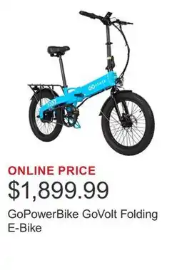 Costco GoPowerBike GoVolt Folding E-Bike offer