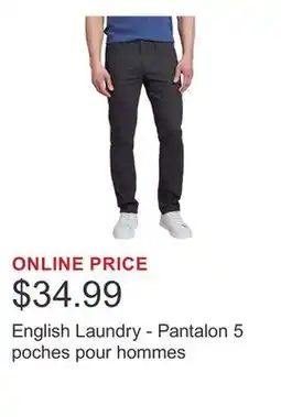 Costco English Laundry - Pantalon 5 poches pour hommes offer