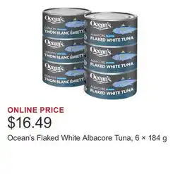 Costco Ocean's Flaked White Albacore Tuna, 6 × 184 g offer