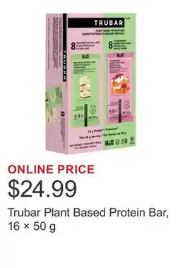 Costco Trubar Plant Based Protein Bar, 16 × 50 g offer