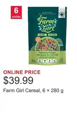 Costco Farm Girl Cereal, 6 × 280 g offer