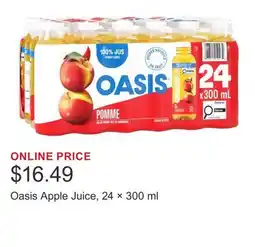 Costco Oasis Apple Juice, 24 × 300 ml offer