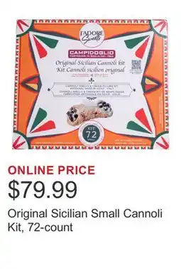 Costco Original Sicilian Small Cannoli Kit, 72-count offer