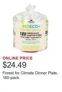 Costco Forest for Climate Dinner Plate, 180-pack offer