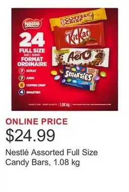 Costco Nestlé Assorted Full Size Candy Bars, 1.08 kg offer