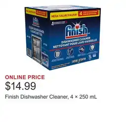 Costco Finish Dishwasher Cleaner, 4 × 250 mL offer