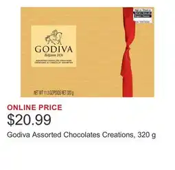 Costco Godiva Assorted Chocolates Creations, 320 g offer