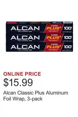 Costco Alcan Classic Plus Aluminum Foil Wrap, 3-pack offer