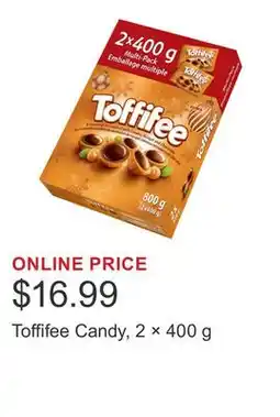 Costco Toffifee Candy, 2 × 400 g offer
