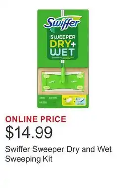 Costco Swiffer Sweeper Dry and Wet Sweeping Kit offer