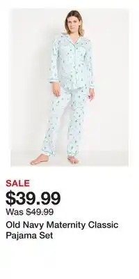 Old Navy Old Navy Maternity Classic Pajama Set offer