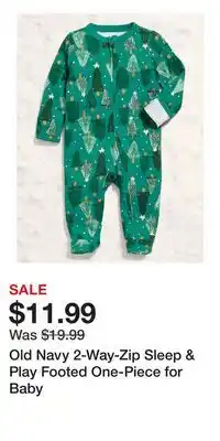Old Navy Old Navy 2-Way-Zip Sleep & Play Footed One-Piece for Baby offer