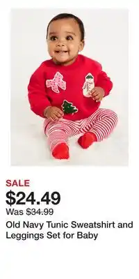 Old Navy Old Navy Tunic Sweatshirt and Leggings Set for Baby offer