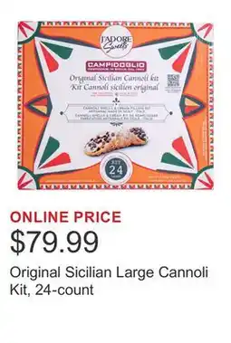 Costco Original Sicilian Large Cannoli Kit, 24-count offer