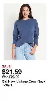 Old Navy Old Navy Vintage Crew-Neck T-Shirt offer
