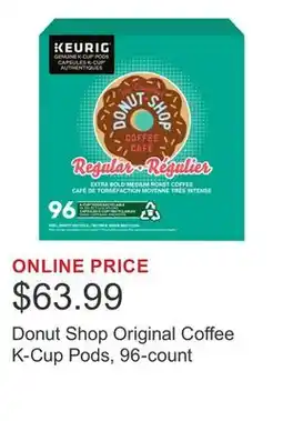 Costco Donut Shop Original Coffee K-Cup Pods, 96-count offer