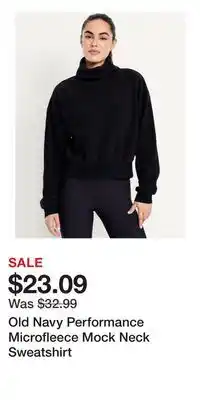 Old Navy Old Navy Performance Microfleece Mock Neck Sweatshirt offer