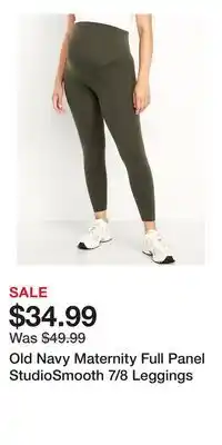 Old Navy Old Navy Maternity Full Panel StudioSmooth 7/8 Leggings offer