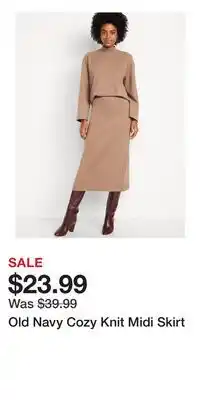 Old Navy Old Navy Cozy Knit Midi Skirt offer