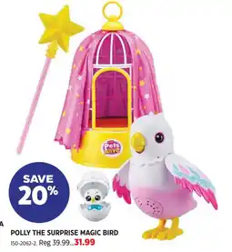 Canadian Tire Polly the surprise magic bird offer
