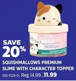 Canadian Tire Squishmallows premium slime with character topper offer