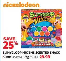 Canadian Tire Nickelodeon. slimygloop mix'ems scented snack shop offer