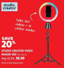 Canadian Tire Studio creator video maker 360 offer