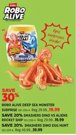Canadian Tire Robo alive deep sea monster surprise offer