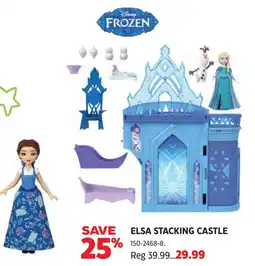 Canadian Tire Elsa stacking castle offer
