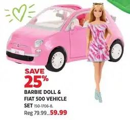 Canadian Tire Barbie doll & fiat 500 vehicle set offer