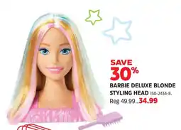 Canadian Tire Barbie deluxe blonde styling head offer