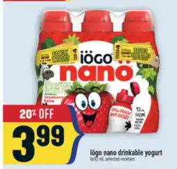 Marché Adonis Iögo nano drinkable yogurt offer