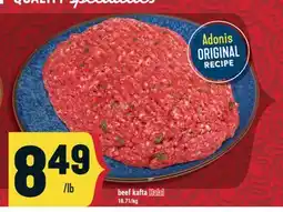 Marché Adonis Beef kafta offer