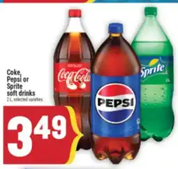 Marché Adonis COKE, PEPSI OR SPRITE SOFT DRINKS offer