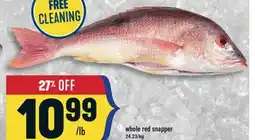 Marché Adonis Whole red snapper offer