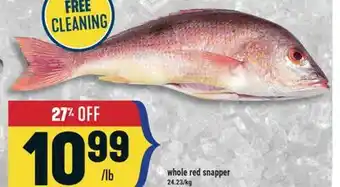 Marché Adonis Whole red snapper offer