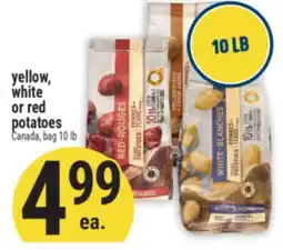 Marché Adonis Yellow, white or red potatoes offer