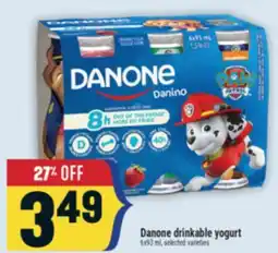 Marché Adonis Danone drinkable yogurt offer