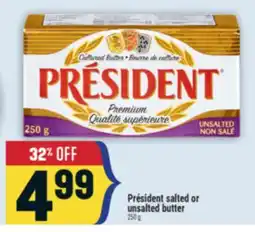 Marché Adonis Président salted or unsalted butter offer