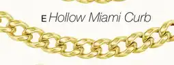 Charm Diamond 10K Yellow Gold 24 Semi-Solid Miami Cuban Chain offer