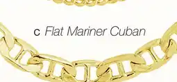 Charm Diamond 10K Yellow Gold Flat Mariner Necklace offer