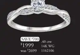 Charm Diamond Glacier Fire 14K White Gold 0.40CTW Bridal Ring offer