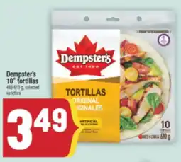 Marché Adonis Dempster's 10 tortillas offer