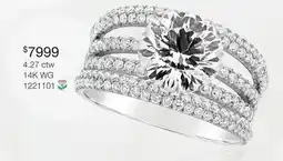 Charm Diamond Charmed By Richard Calder Lab Grown 4.27CTW Diamond Ring in 14K White Gold offer